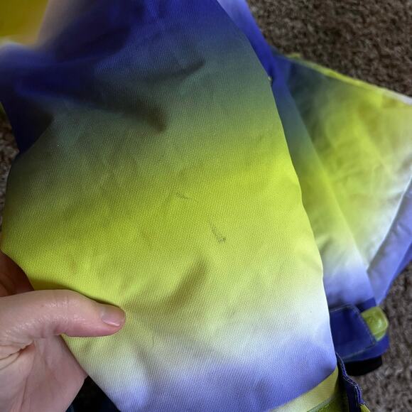 Liquid Freerider 8000mm Women's Small Snowboard Ski Jacket Blue Green Neon - Picture 7 of 7